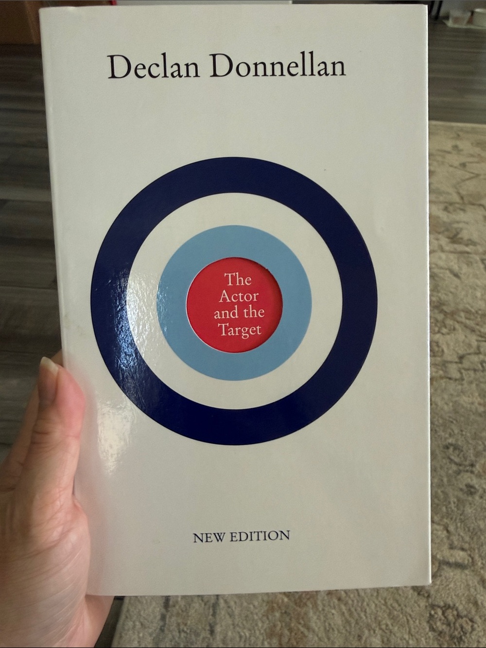 Declan Donnellan The Actor and the Target - White Cover with Blue and Red Target